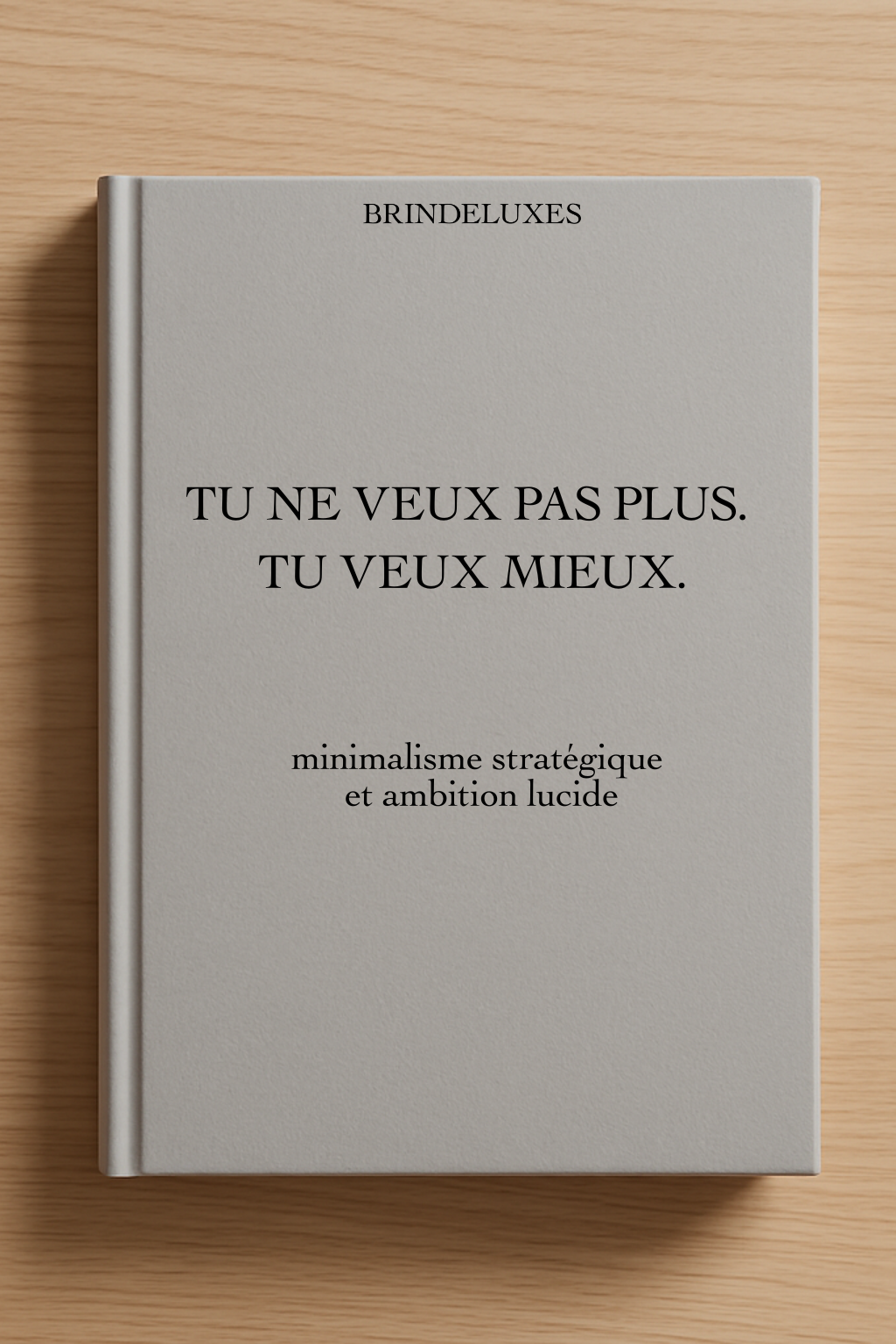 E-book Tu ne veux pas plus tu veux mieux